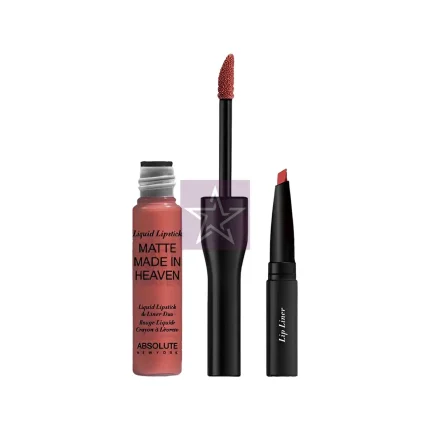 Absolute New York Matte Made In Heaven Liquid Lipstick & Liner Duo - Instinct, SKU:888432941272