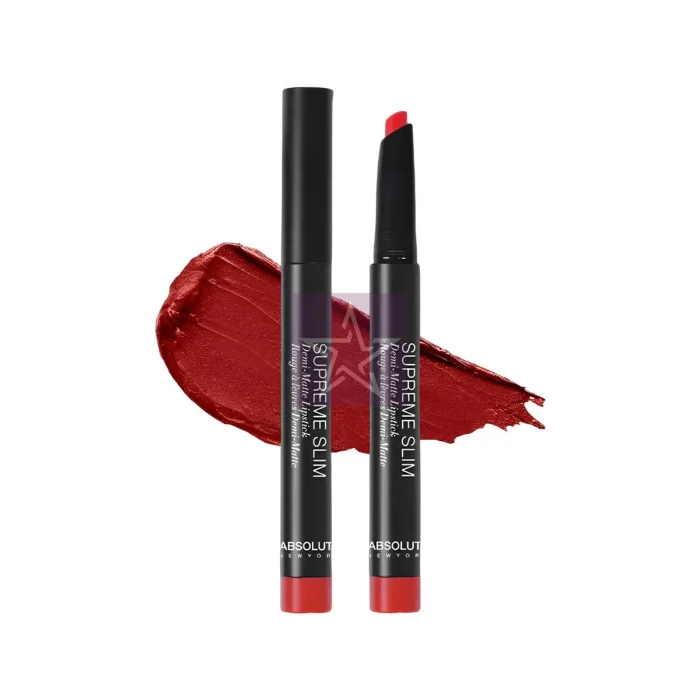 Absolute New York Supreme Slim Demi Matte Lipstick - La Reina, SKU:888432939293