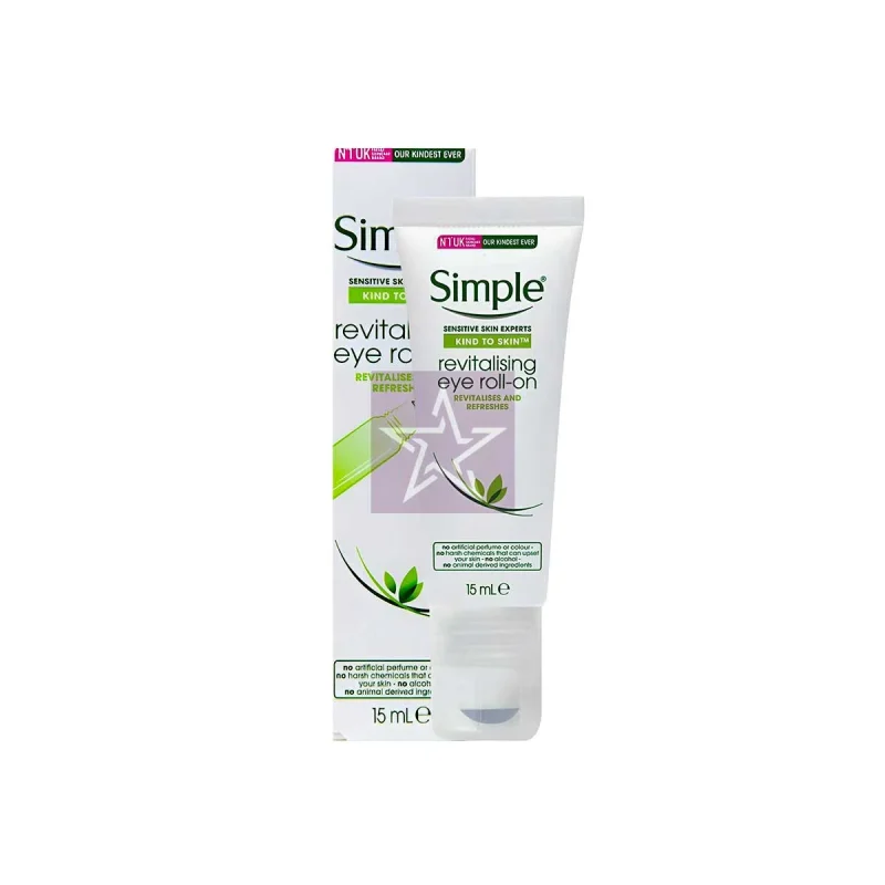 Simple Kind To Skin Revitalizing Eye Roll-On 15ml, SKU:8710447469378