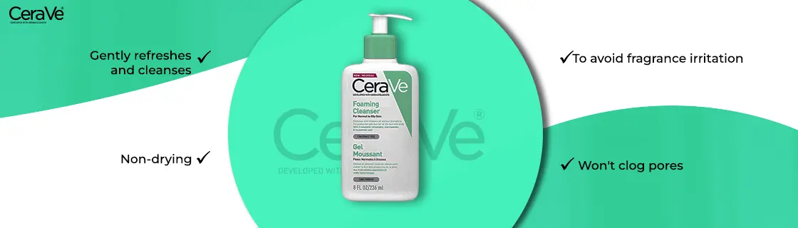 CeraVe Foaming Cleanser For Normal To Oily Skin