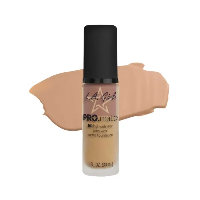 L.A. Girl Pro Matte HD Long Wear Matte Foundation - GLM717 - Soft Beige -30ml, SKU: 081555967178