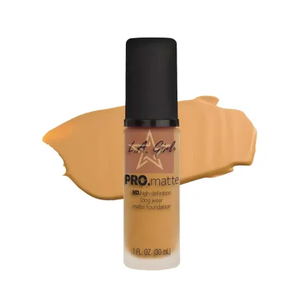 L.A. Girl Pro Matte HD Long Wear Matte Foundation - GLM677 - Soft Honey -30ml, SKU: 081555966775