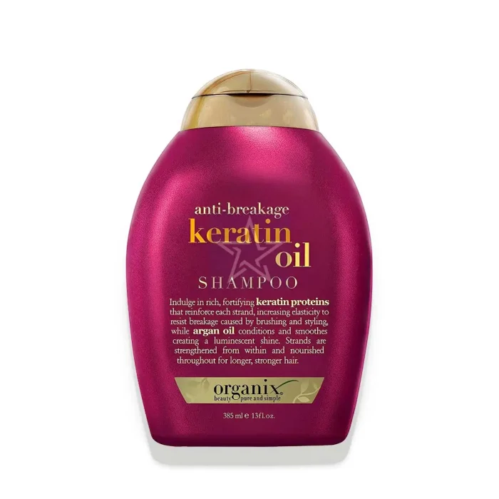 OGX Anti Breakage Keratin Oil Shampoo - 385ml, SKU:022796977519