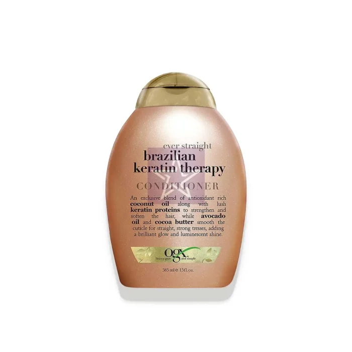 OGX Brazilian Keratin Smooth Conditioner - 385ml, SKU:022796976024