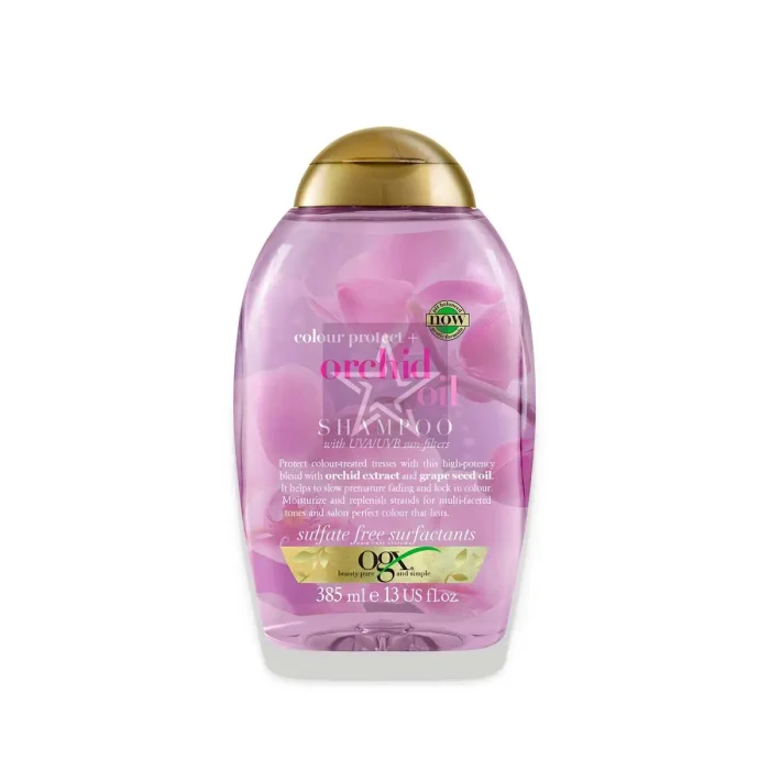 OGX Colour Protect + Orchid Oil Shampoo - 385ml, SKU:022796972408