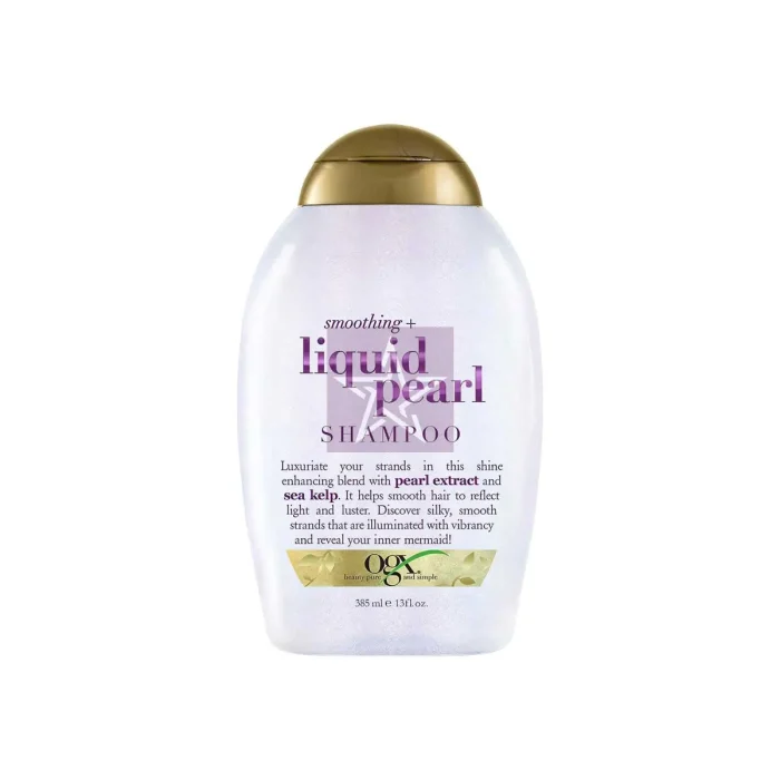 OGX Smoothing Liquid Pearl Shampoo - 385ml, SKU:022796610416