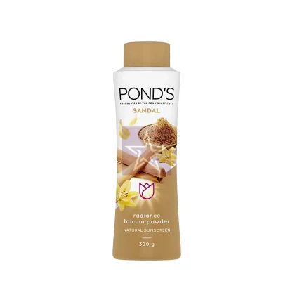 Pond's Sandal Radiance Talcum Powder 300gm, SKU: 8901030869105