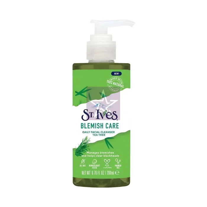 St. Ives Blemish Care Tea Tree Daily Facial Cleanser 200ml, SKU: 8801619049259