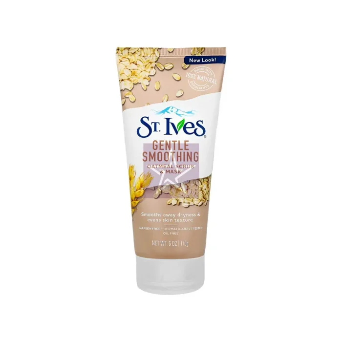 St. Ives Gentle Smoothing Oatmeal Face Scrub & Mask 170gm, SKU: 077043355862