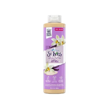 St. Ives Vanilla & Oat Milk Pampering Body Wash 650ml, SKU: 077043002179