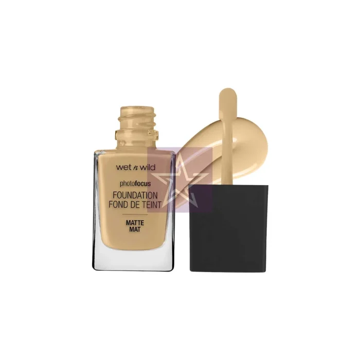 Wet n Wild Photo Focus Matte Foundation Golden Beige - 28ml, SKU:4049775536839