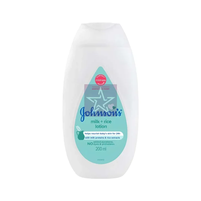 Johnson's Baby Milk + Rice Lotion - 200ml, SKU: 9556006060353