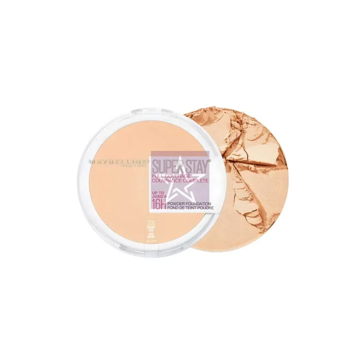 Maybelline - Superstay Full Coverage Powder Foundation - 220 Natural Beige, SKU: 041554562866