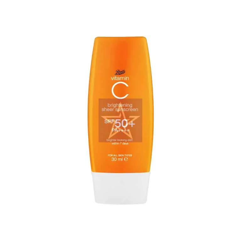 Boots Vitamin C Brightening Sheer Sunscreen with SPF50+ - 30ml, SKU: 5000167320299