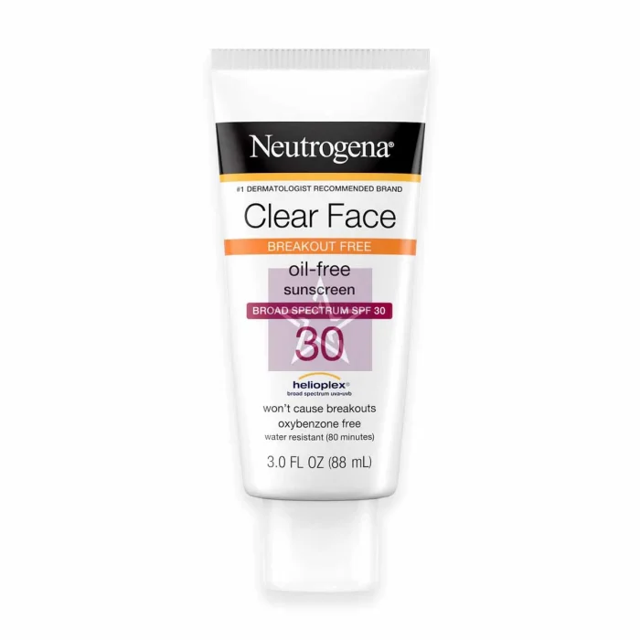 Neutrogena Clear Face Breakout Free Oil Free Sunscreen with SPF30 - 88ml, SKU: 086800860310