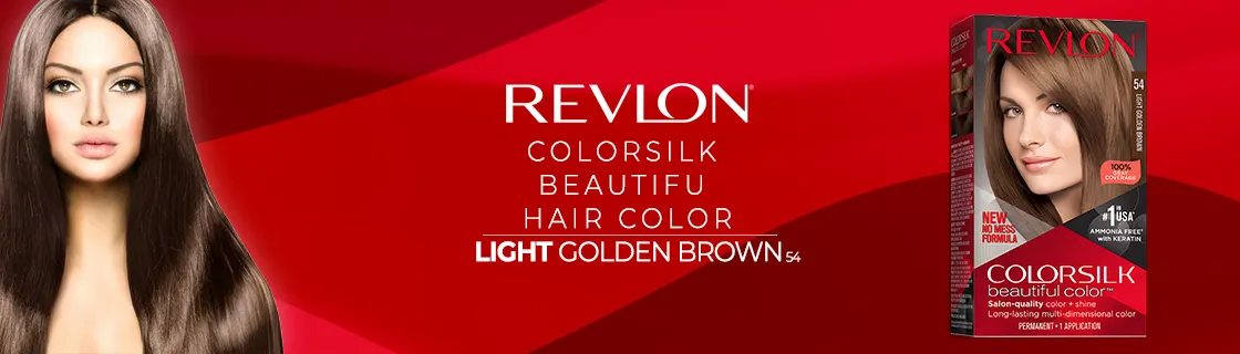 Revlon Colorsilk Hair Color - 54 Light Golden Brown