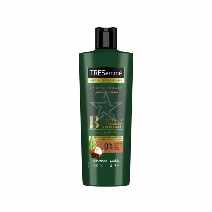 Tresemme Botanique Nourish & Replenish Shampoo with Coconut Oil & Aloe Vera - 400ml, SKU: 8710447211052