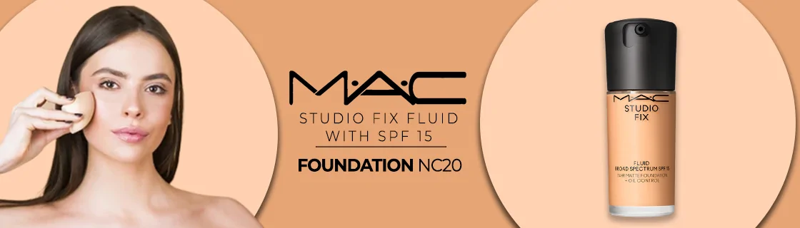 MAC Studio Fix Fluid Foundation with SPF15 - NC20 - 30ml