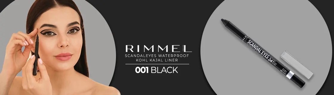 Rimmel Scandaleyes Waterproof Kohl Kajal - 001 Black