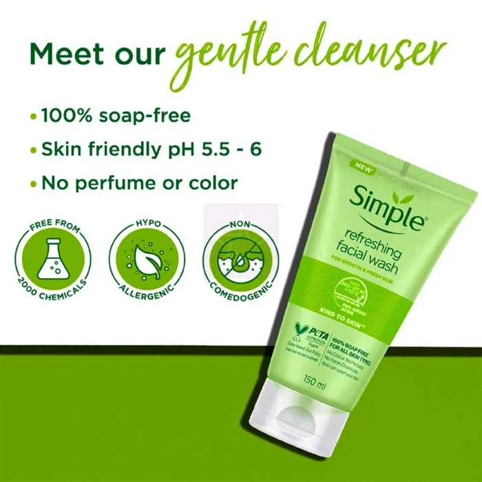 Simple Refreshing Facial Wash Gel 150ml