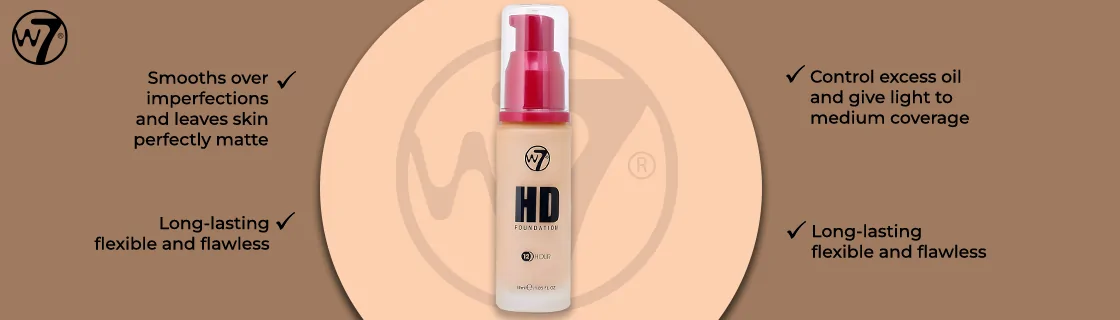 W7 12 Hour HD Foundation - Creme Brule