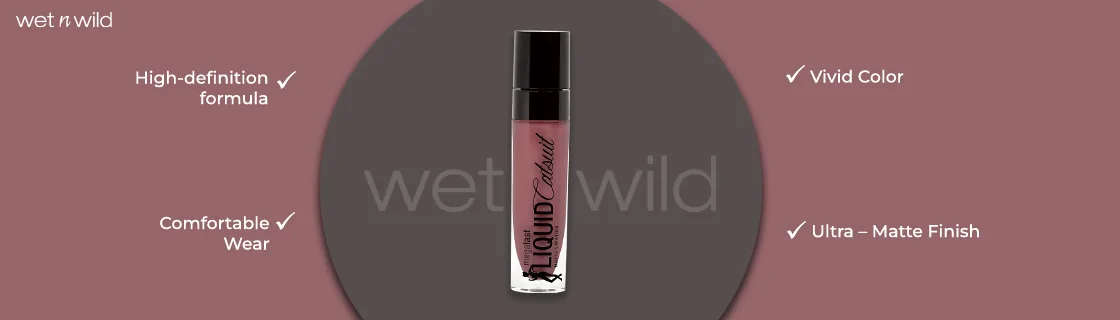 Wet n Wild Liquid Catsuit Matte Lipstick - Rebel Rose