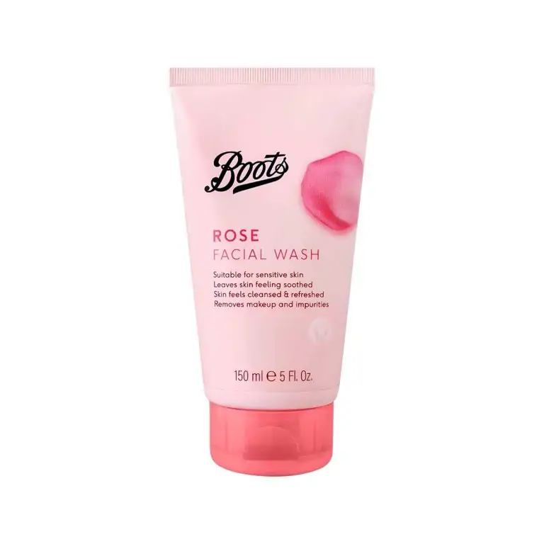 Boots Rose Facial Wash 150ml, SKU:5045091158921