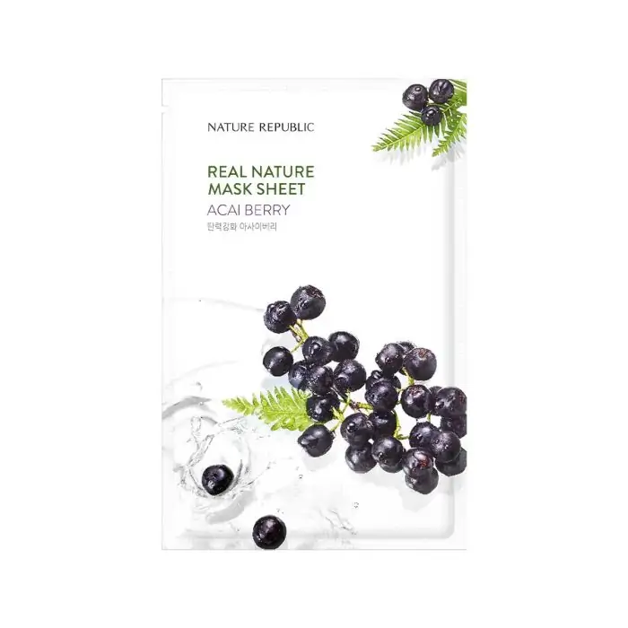 Nature Republic Real Nature Acai Berry Sheet Mask - 23ml, SKU: 8806173449361