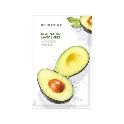 Nature Republic Real Nature Avacado Sheet Mask - 23ml, SKU: 8806173449415