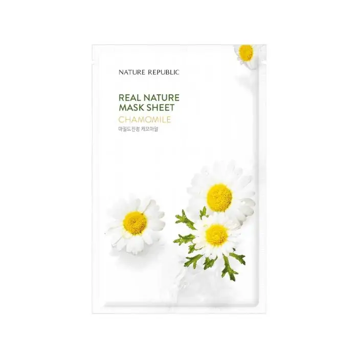 Nature Republic Real Nature Chamomile Sheet Mask - 23ml, SKU: 8806173449378