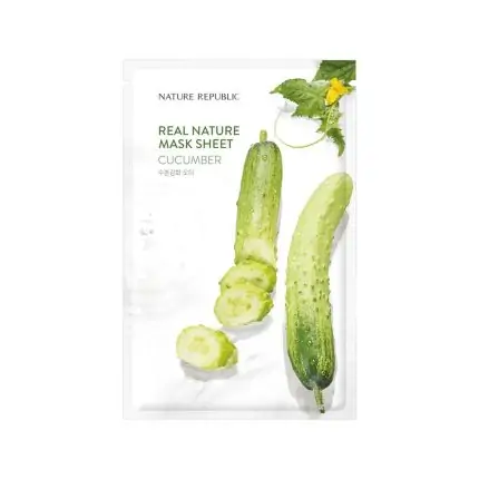 Nature Republic Real Nature Cucumber Sheet Mask - 23ml, SKU: 8806173456048