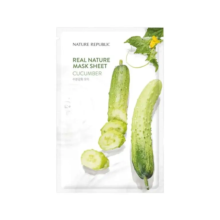 Nature Republic Real Nature Cucumber Sheet Mask - 23ml, SKU: 8806173456048