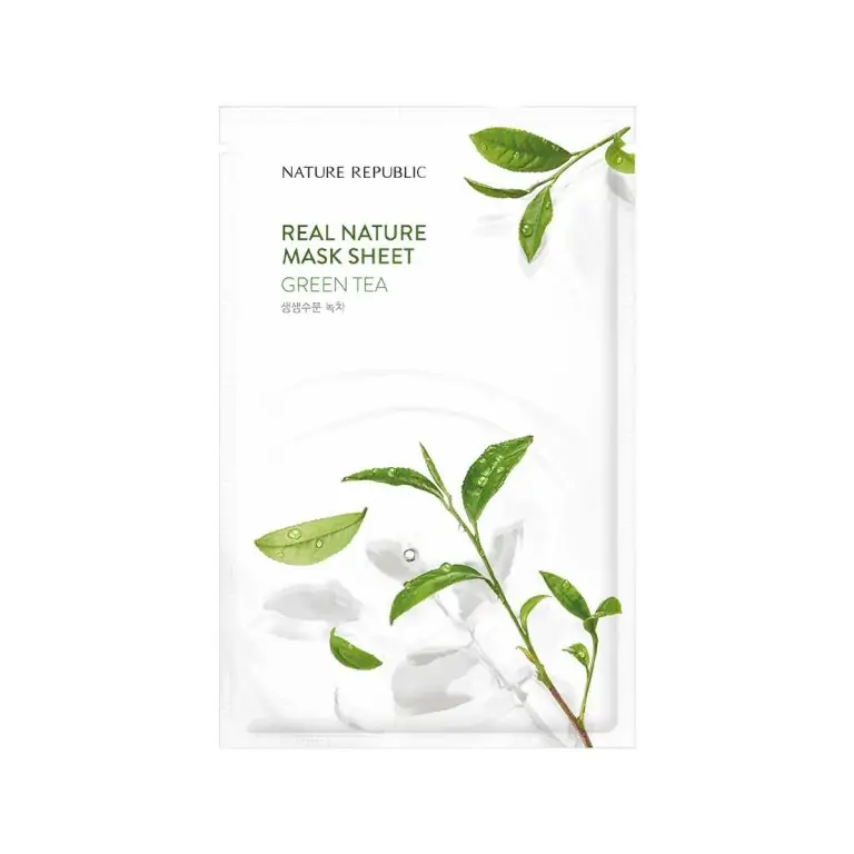 Nature Republic Real Nature Green Tea Sheet Mask - 23ml, SKU: 8806173449392