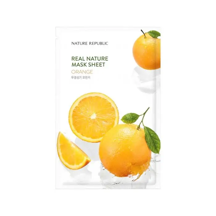 Nature Republic Real Nature Orange Sheet Mask - 23ml, SKU: 8806173449453