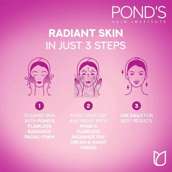 POND'S Flawless Radiance Moisturizing Night Cream - How to use