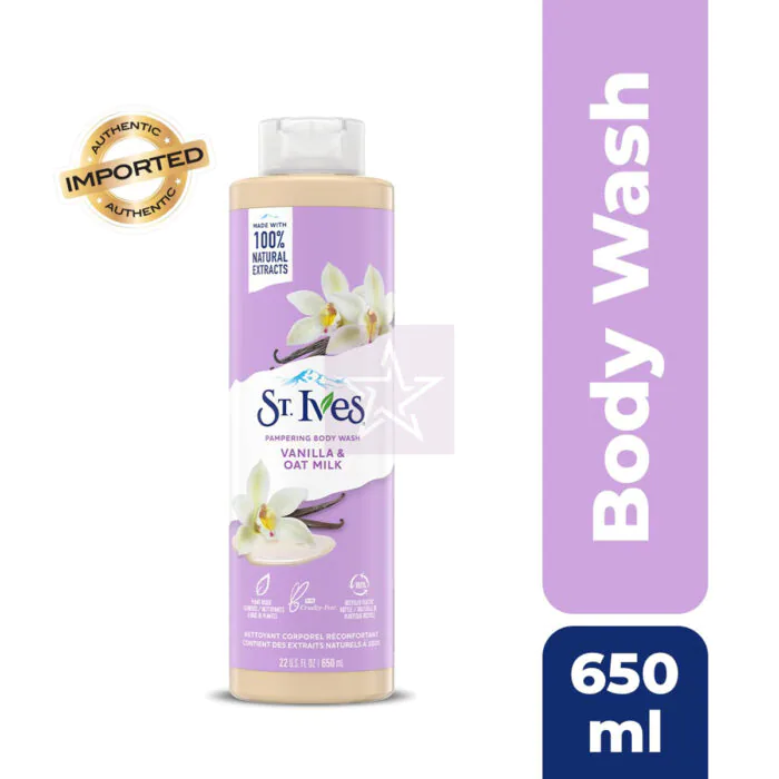 St. Ives Vanilla & Oat Milk Pampering Body Wash 650ml