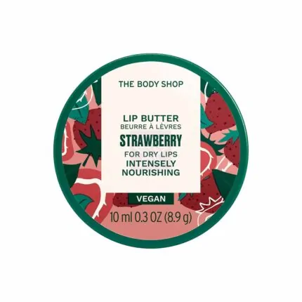 The Body Shop Strawberry Lip Butter - 10ml, SKU:5028197976422