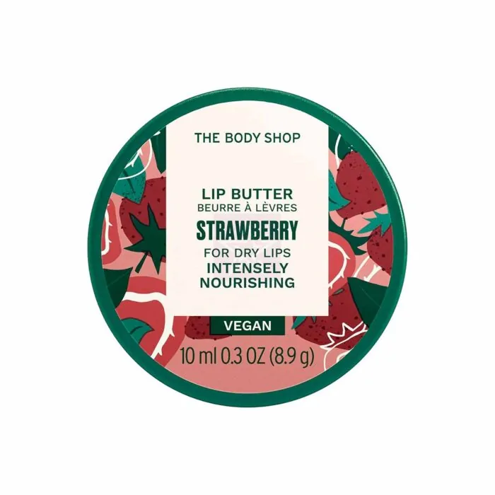 The Body Shop Strawberry Lip Butter - 10ml, SKU:5028197976422