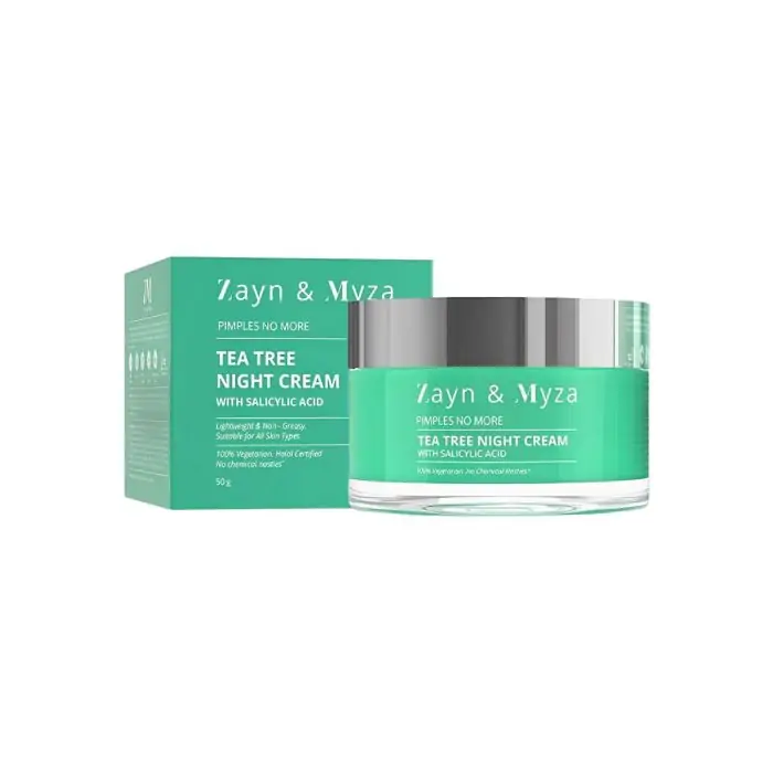 Zayn & Myza Tea Tree Night Cream with Salicylic Acid 50gm, SKU: 8904390200496