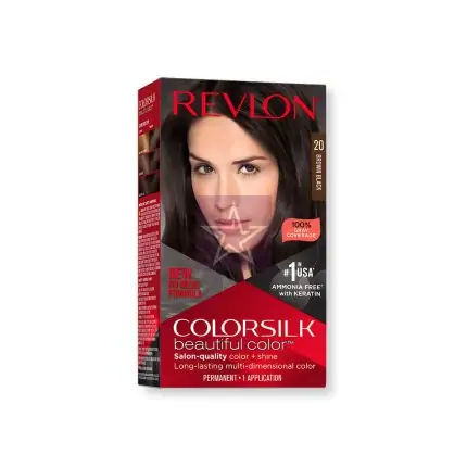 Revlon Colorsilk Beautiful Hair Color - 20 Brown Black, SKU: 309978695202