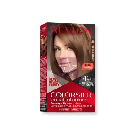 Revlon Colorsilk Beautiful Hair Color - 54 Light Golden Brown, SKU: 309978695547