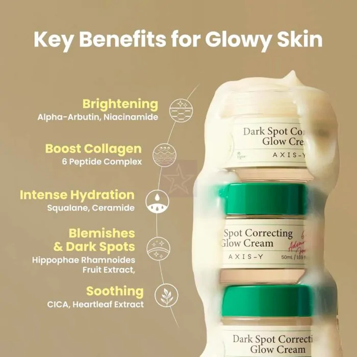 Axis-Y Dark Spot Correcting Glow Cream Key Benefits