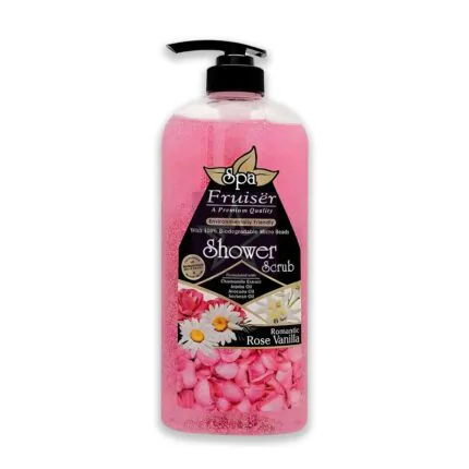 Fruiser Romantic Rose Vanilla Shower Scrub - 730ml, SKU: 9557887181144