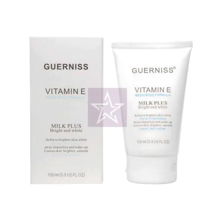 Guerniss Vitamin E Milk Plus Bright and White Facial Foam - 100ml, SKU: 4892310199453