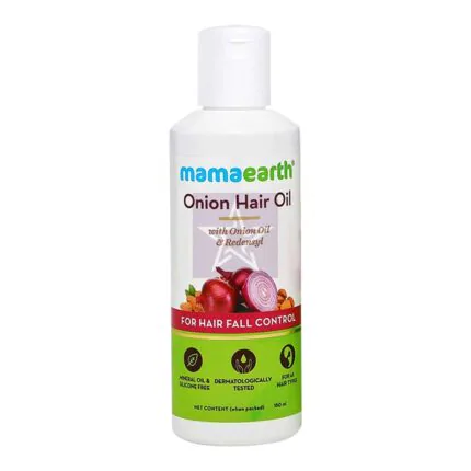 Mamaearth Onion Hair Oil with Onion Oil & Redensyl - 150ml, SKU: 8906087771883