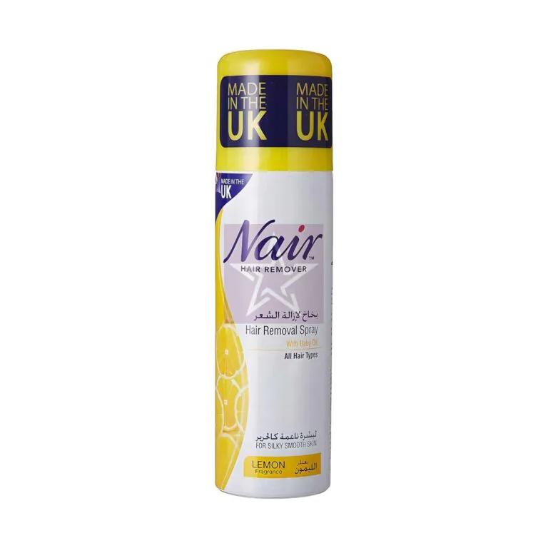 Nair Hair Removal Spray with Baby Oil Lemon Fragrance - 200ml, SKU: 5010724280294