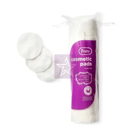 Pretty Cosmetics Pads - 80 Pcs, SKU: 5031413903294
