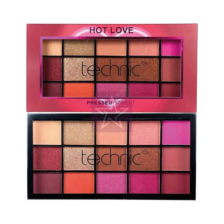 Technic 15 Color Eyeshadow Palette - Hot Love, SKU: 5021769205364