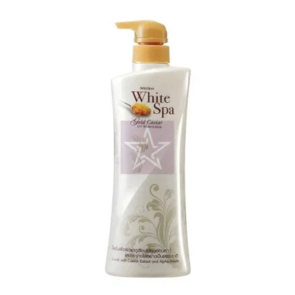 Mistine White Spa Gold Caviar UV White Body Lotion - 400ml, SKU: 8859178716112