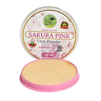 Bio Active Skin Glow Sakura Pink Face Powder with UV40 - 01, SKU: 8850722360836